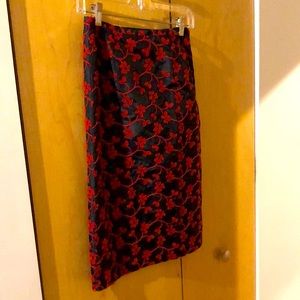 Anni Kuan embroidered pencil skirt
